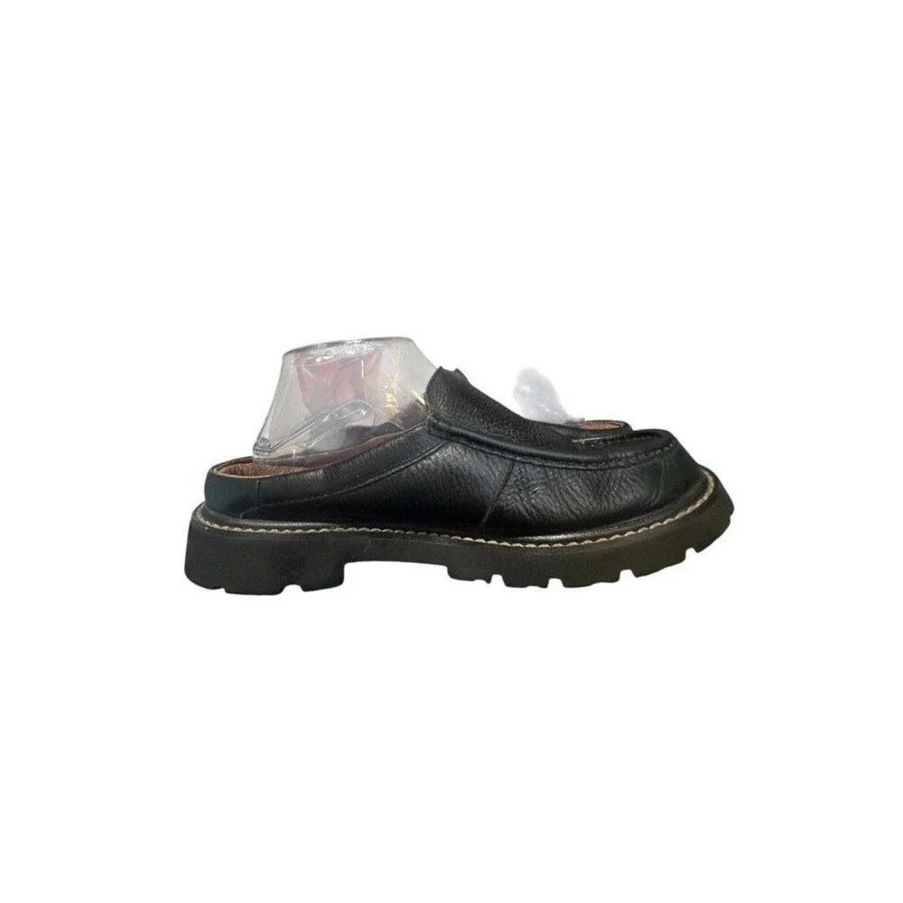 Ariat Womens Size US 10 B Black Leather Slip On Mules Clogs Shoes Comfy Boho